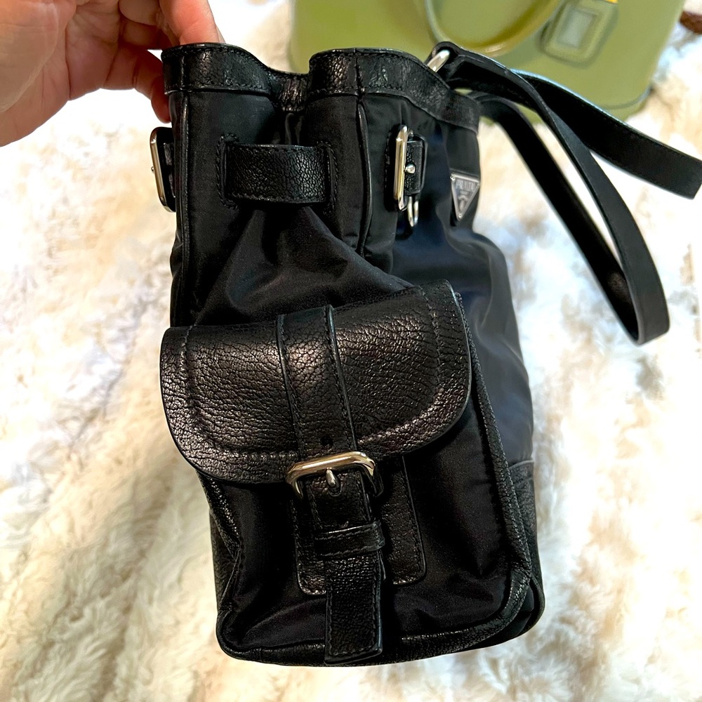 Black Tessuto Nylon Shoulder Bag ❤️ - Picture 4 of 9